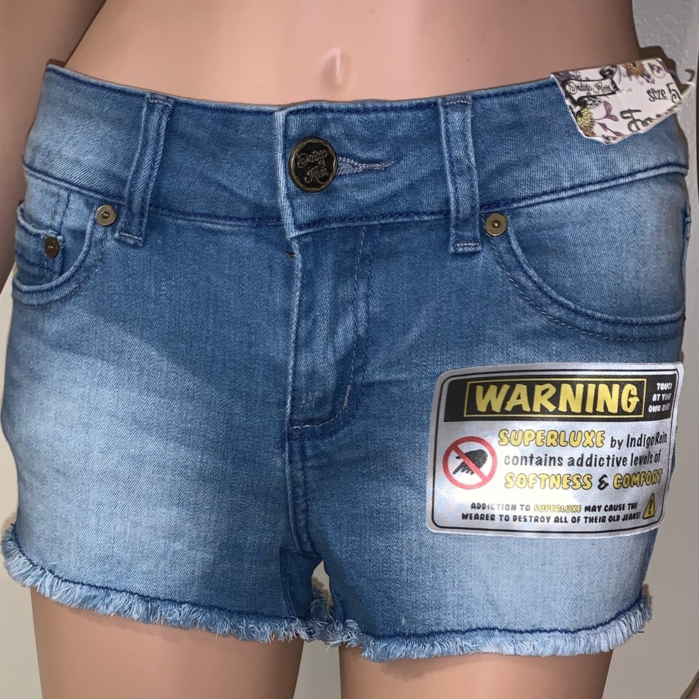 Brand new Indigo Rein denim shorts size 5. Never worn.